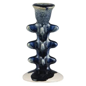 Keramický svícen Avignon Rustic Blue