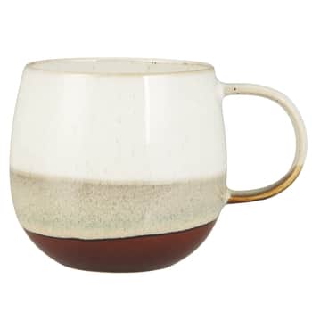 Kameninový hrnek Agneta Brown 400 ml