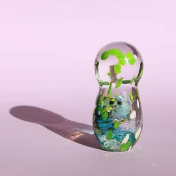 Skleněná figurka Crystal Blob Bigger Head