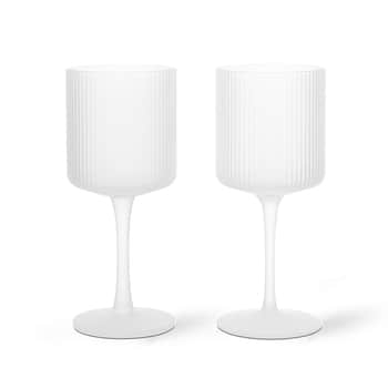 Sklenice na bílé víno Ripple Frosted – set 2 ks