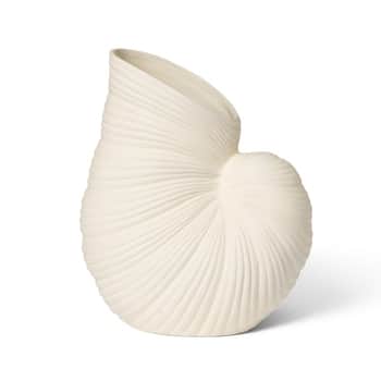 Kameninová váza Shell Pot Off White