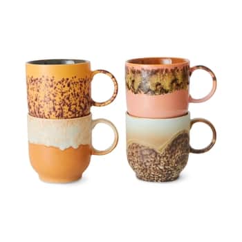 Kameninový hrnek café mug 70's Cape 4 x 250 ml