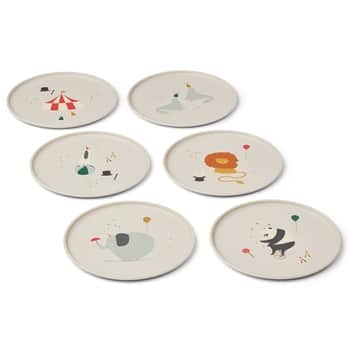Plastový talíř Remco Circus / Sandy – set 6 ks