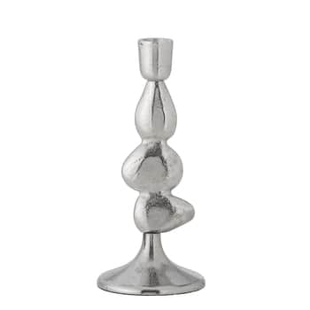 Kovový svícen Metina Silver 21 cm