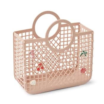 Košík Samantha Recycled Rose + přívěšky