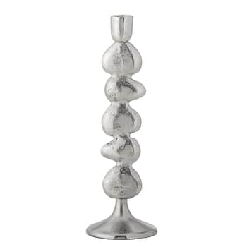 Kovový svícen Metina Silver 28,5 cm
