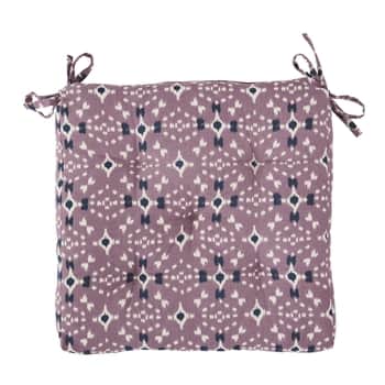 Prošívaný podsedák Dusty Lilac/White/Blue
