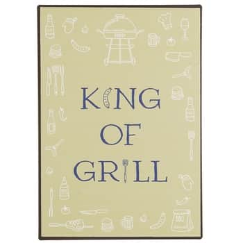 Plechová cedule King of Grill