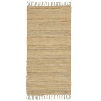 Bavlněný běhoun na podlahu Beige 60 x 120 cm