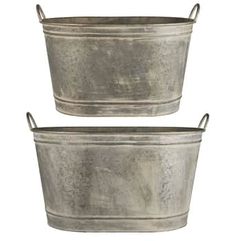 Plechový obal na květiny Tub Urban Garden