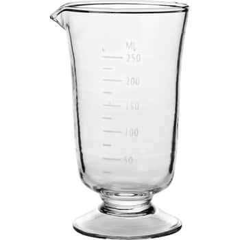 Skleněná odměrka s nálevkou 250 ml