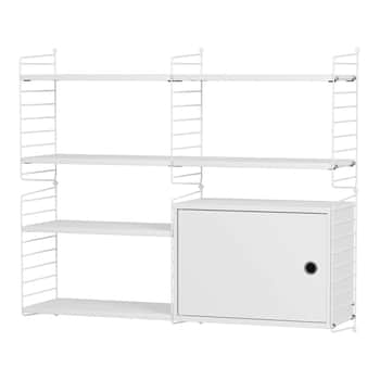 Policový systém Living room R White / White