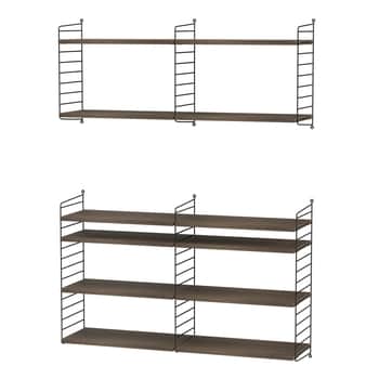Policový systém Living Room N Walnut / Black