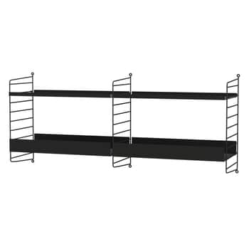 Policový systém Kitchen B Black / Black
