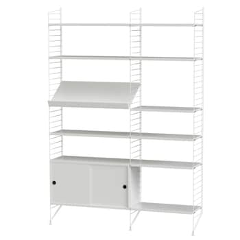 Policový systém Living room H White / White
