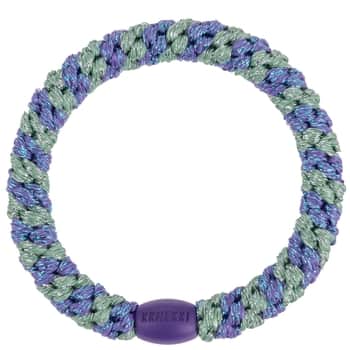 Gumička do vlasů Kknekki Purple Green Glitter