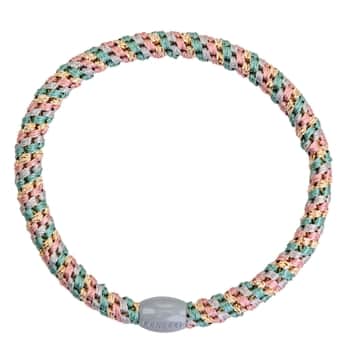 Gumička do vlasů Kknekki Slim mix Faded green Pink