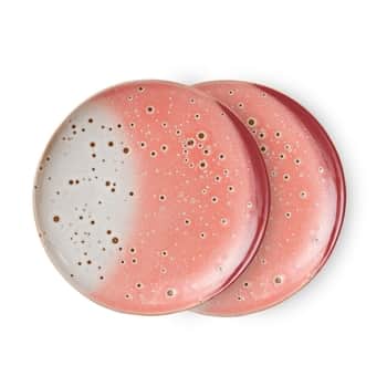 Keramický dezertní talířek 70's Lychee – set 2 ks