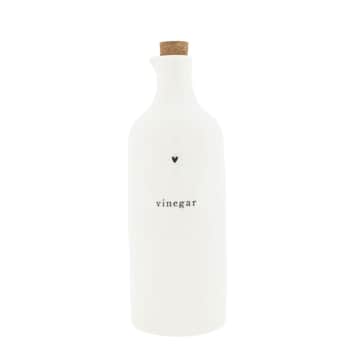 Keramická lahev na ocet Heart Black 700 ml