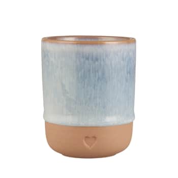 Kameninový hrnek Heart Light Blue Matt 190 ml