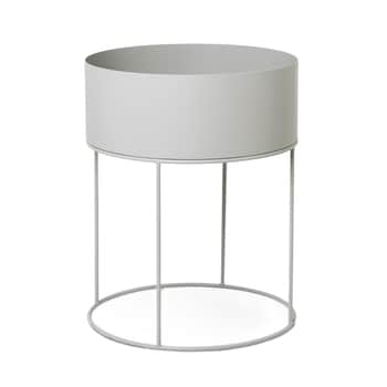 Kulatý stojan na květiny Plant Box Light Grey