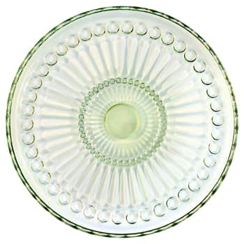 Skleněný talíř Alice Pale Green 18,5 cm