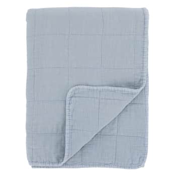 Prošívaný přehoz Aix Vintage Sky Blue 180 x 130 cm