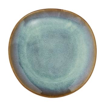 Obědový talíř Green Reactive Glaze