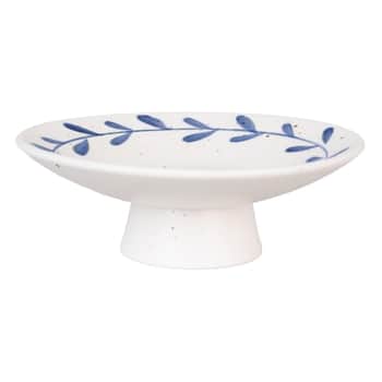 Kameninová miska na podstavci Viola Leaf Blue 16 cm