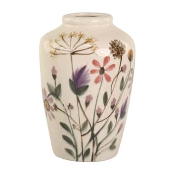 Kameninová váza Floral Cream 25 cm
