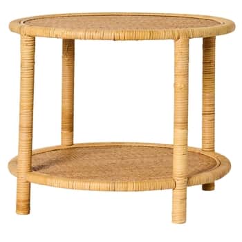 Kulatý ratanový stolek Braided Rattan