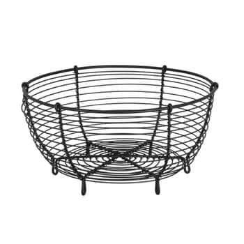 Drátěný košík Round Black Small