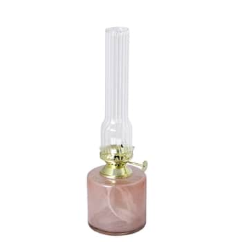 Petrolejová lampa Elvira Ash Pink Small