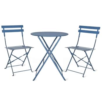 Zahradní set stolku s židlemi Bistro Cove Blue – Small