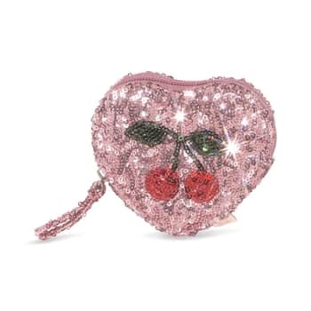Dětská peněženka Heart Cherry Glitter