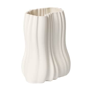 Kameninová váza Moire Off-white 20 cm