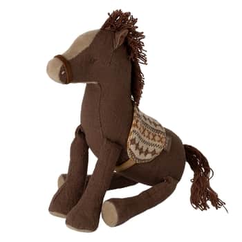 Textilní hračka Pony Dark Brown Small
