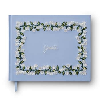Kniha hostů Embroidered Hydrangea