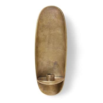 Nástěnný svícen Agapé Brass