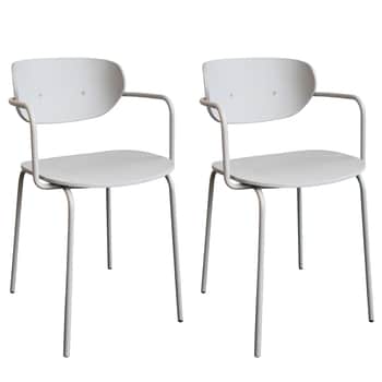 Jídelní židle Arch Light Grey – set 2 ks