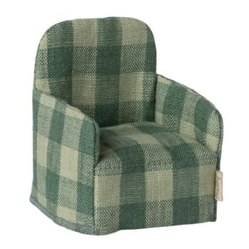 Křeslo pro myšky Maileg Green Check