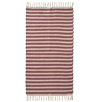 Bavlněný běhoun na podlahu Red Stripes 60 × 120 cm