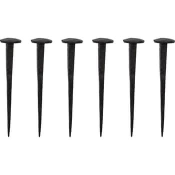 Designový háček Wall Nail Black – set 6 ks
