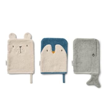 Dětská mycí žínka Sylvester Arctic Sea – set 3 ks
