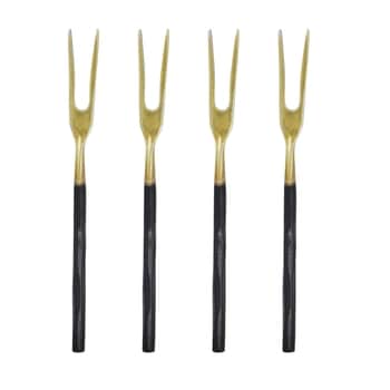 Dezertní vidlička Antique Brass – set 4 ks