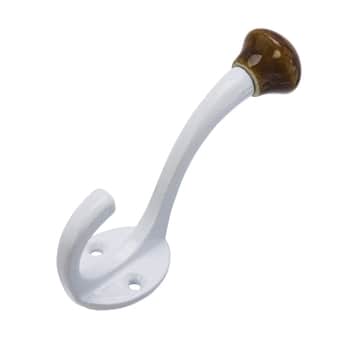 Kovový háček White / Brown