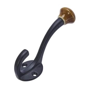 Kovový háček Black / Brown