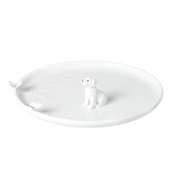 Porcelánový talíř Dog 17 cm