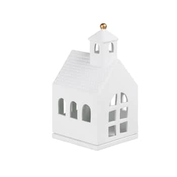 Porcelánový svícen domeček Small Chapel