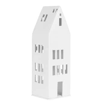 Porcelánový svícen domeček Large Windows 30 cm